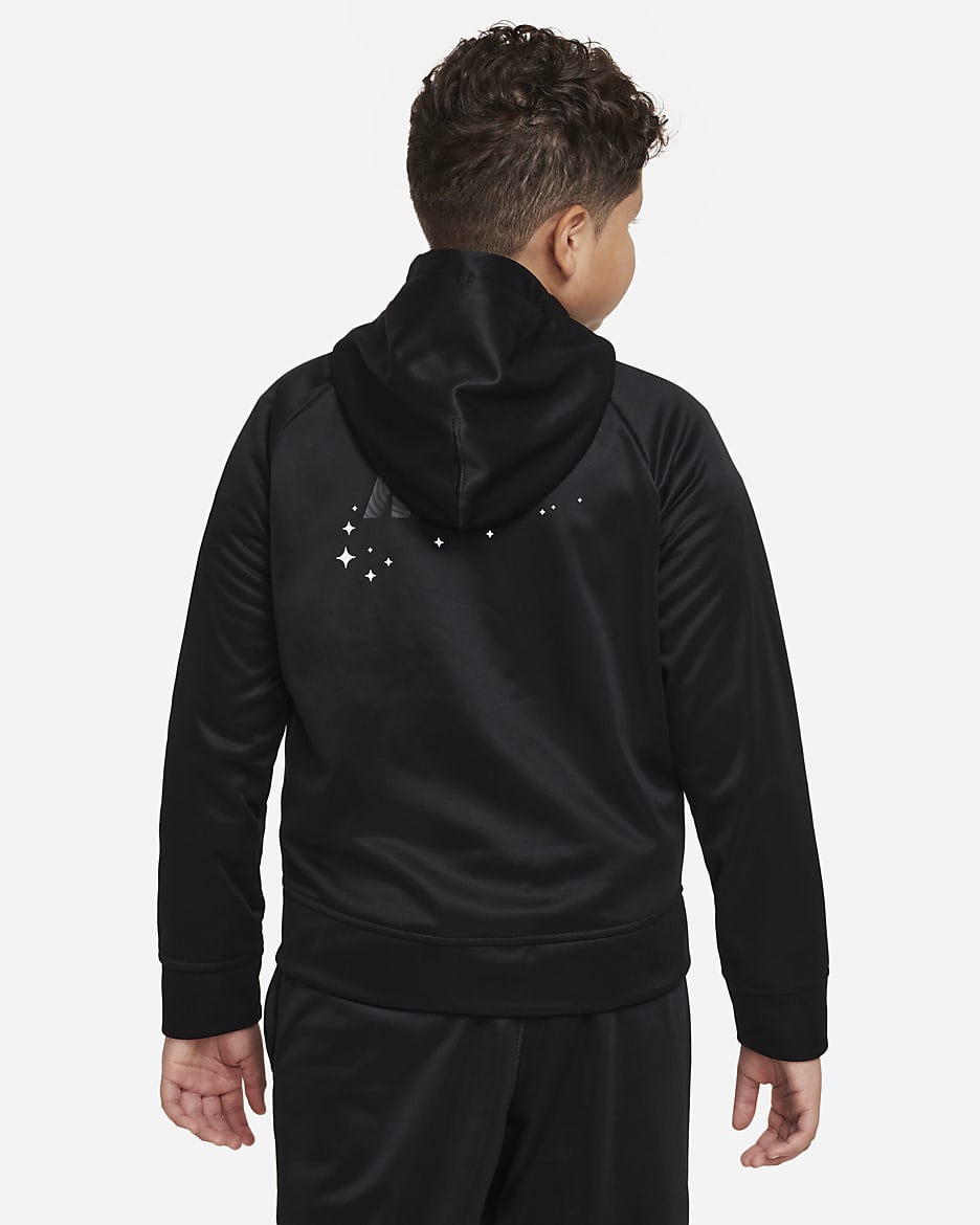 Nike Therma FIT Big Kids Boys Full Zip Training Hoodie Extended Size